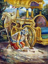 King Akrura, a devotee of Lord Krishna